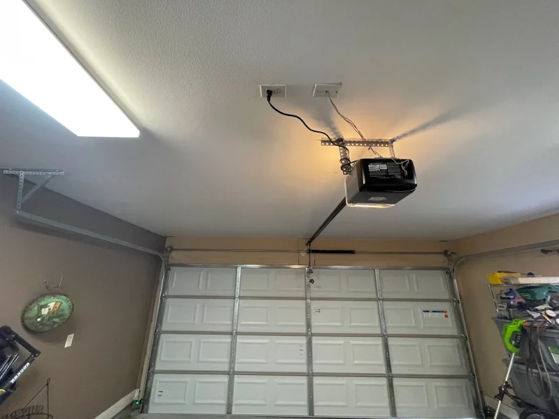 Garage door opener ceiling mount installation in New Orleans